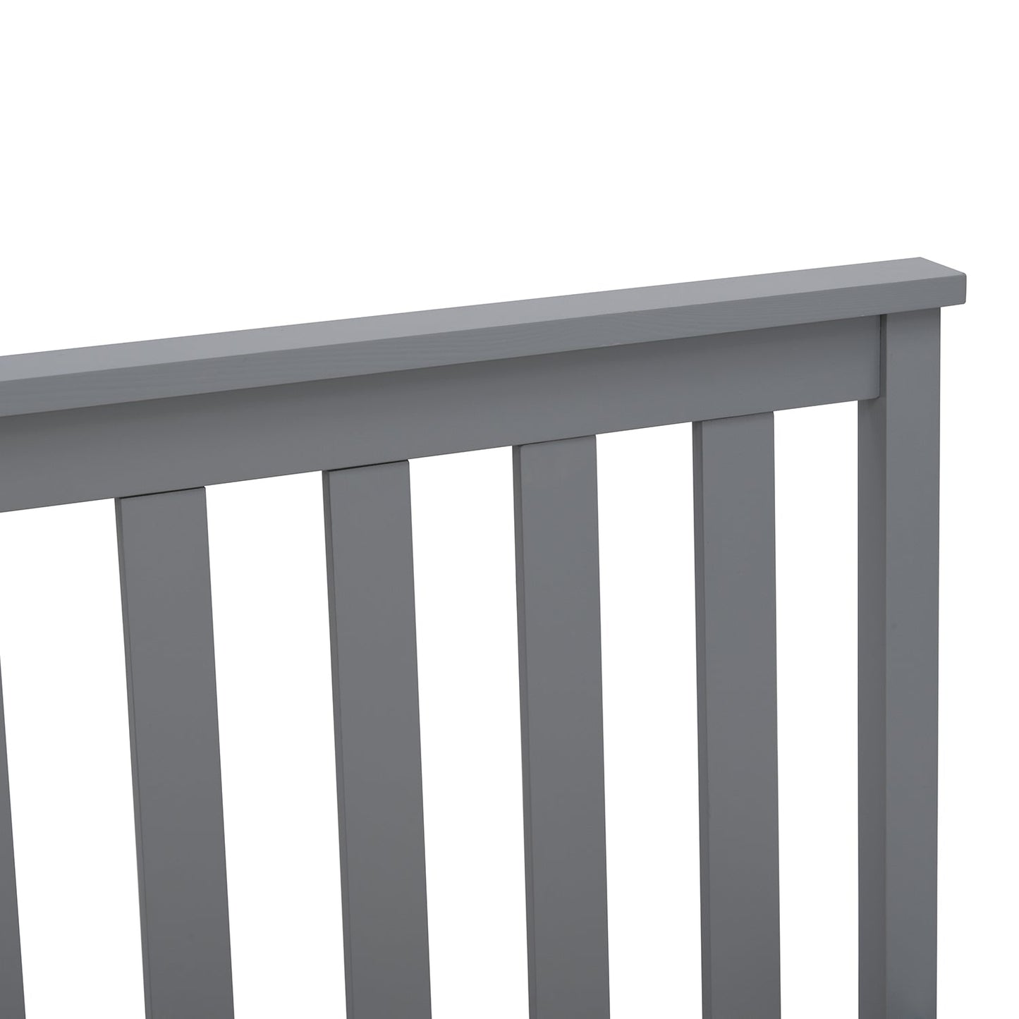 Linnelle Solid Wood Bed Frame in Grey
