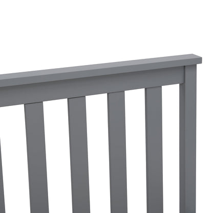 Linnelle Solid Wood Bed Frame in Grey