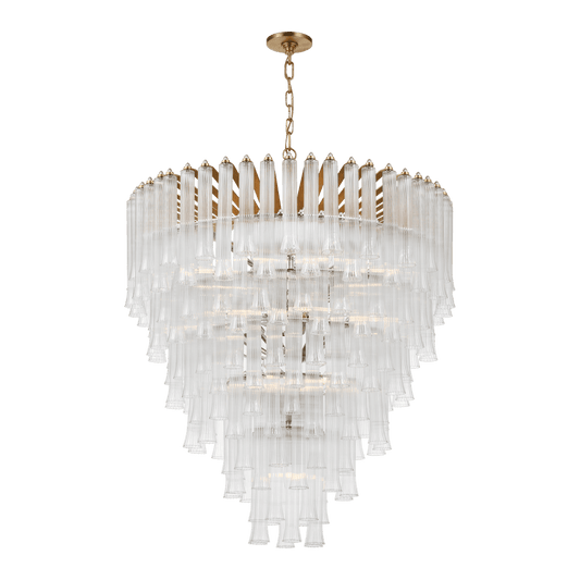 Lorelei X-Large Waterfall Chandelier - Gild with Clear Glass