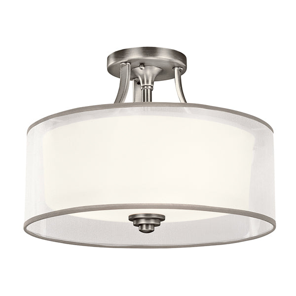 Lacey 3 Light Ceiling Light - Antique Pewter