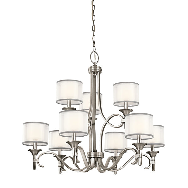 Lacey 9 Light Chandelier - Antique Pewter