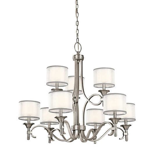 Lacey 9 Light Chandelier - Antique Pewter
