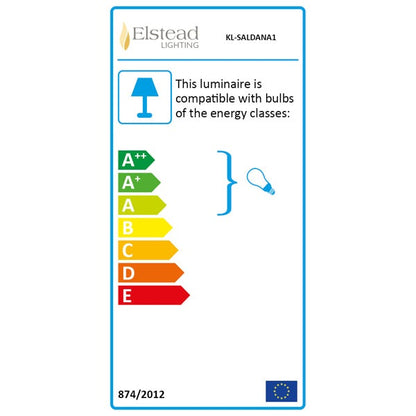 Saldana 1 Light Wall Light - Classic Pewter