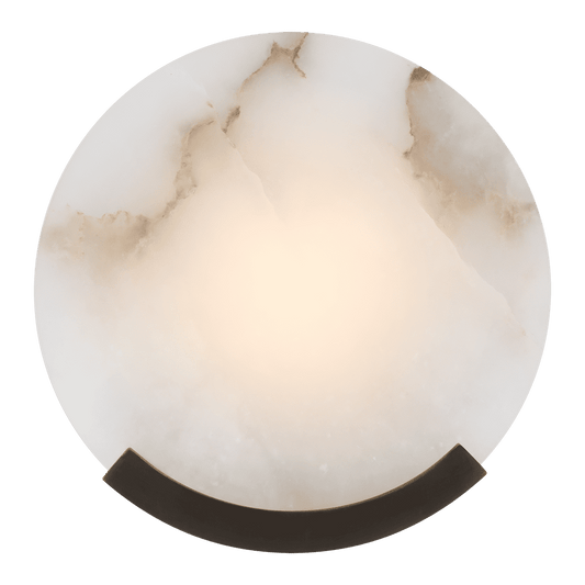 Melange Sconce - Bronze with Alabaster