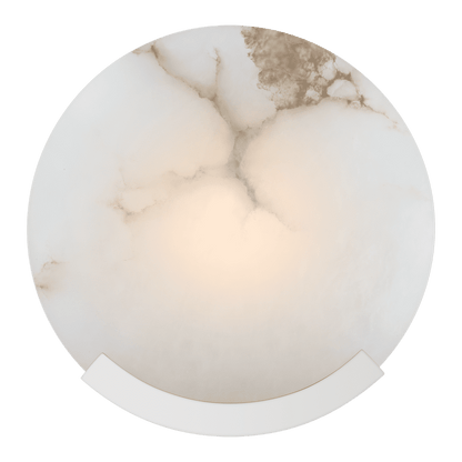 Melange Sconce - Polished Nickel with Alabaster