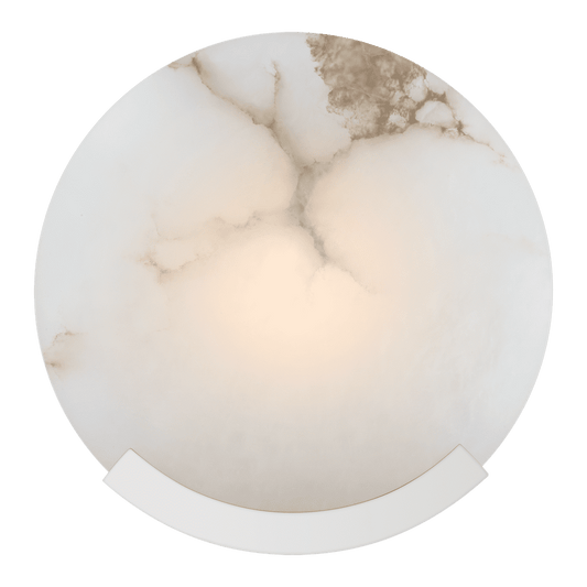 Melange Sconce - Polished Nickel with Alabaster