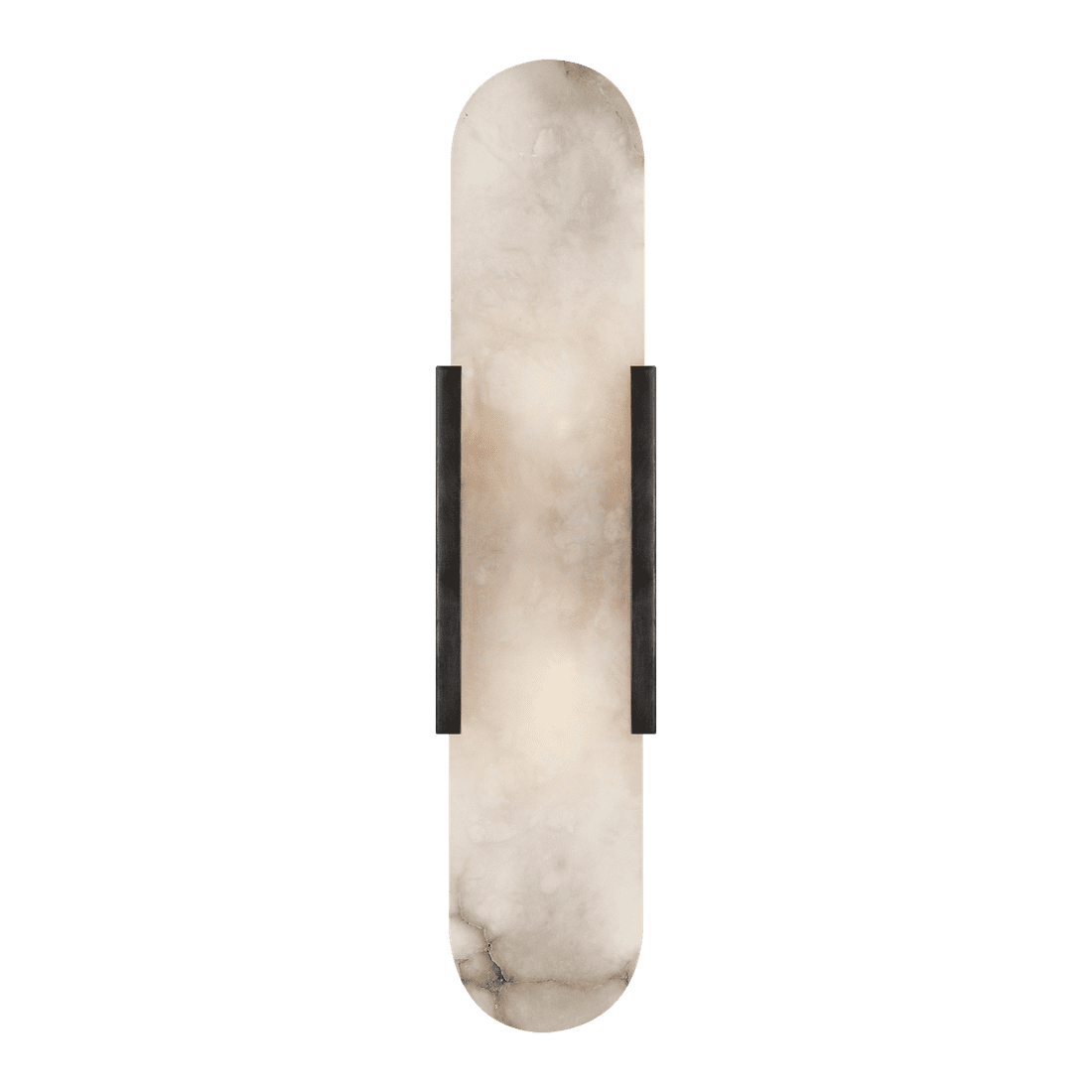 Melange Elongated Sconce - Bronze with Alabaster