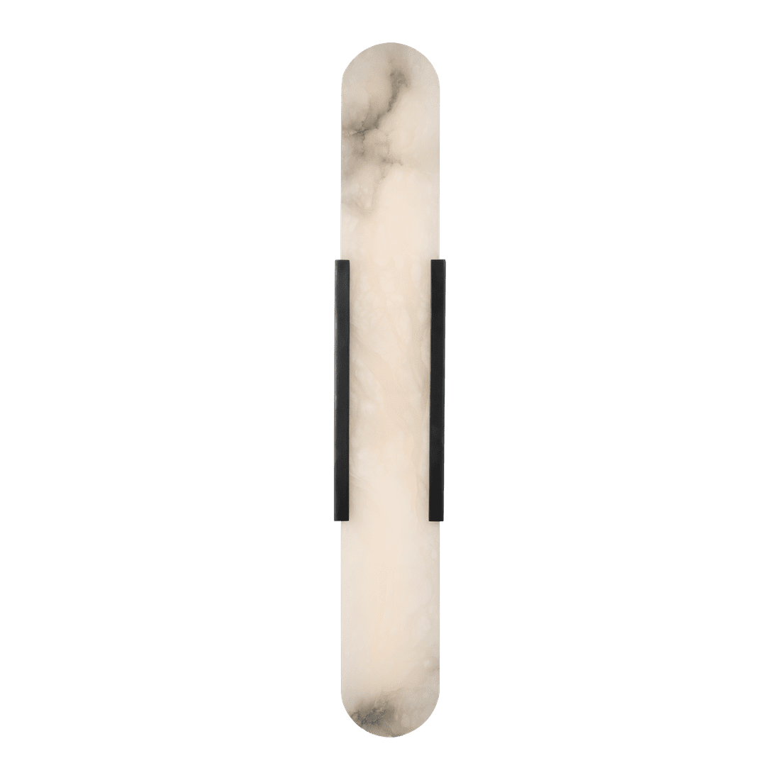 Melange 28" Elongated Sconce - Bronze with Alabaster