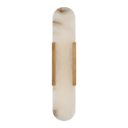 Melange 20" Elongated Sconce - Antique-Burnished Brass with Alabaster