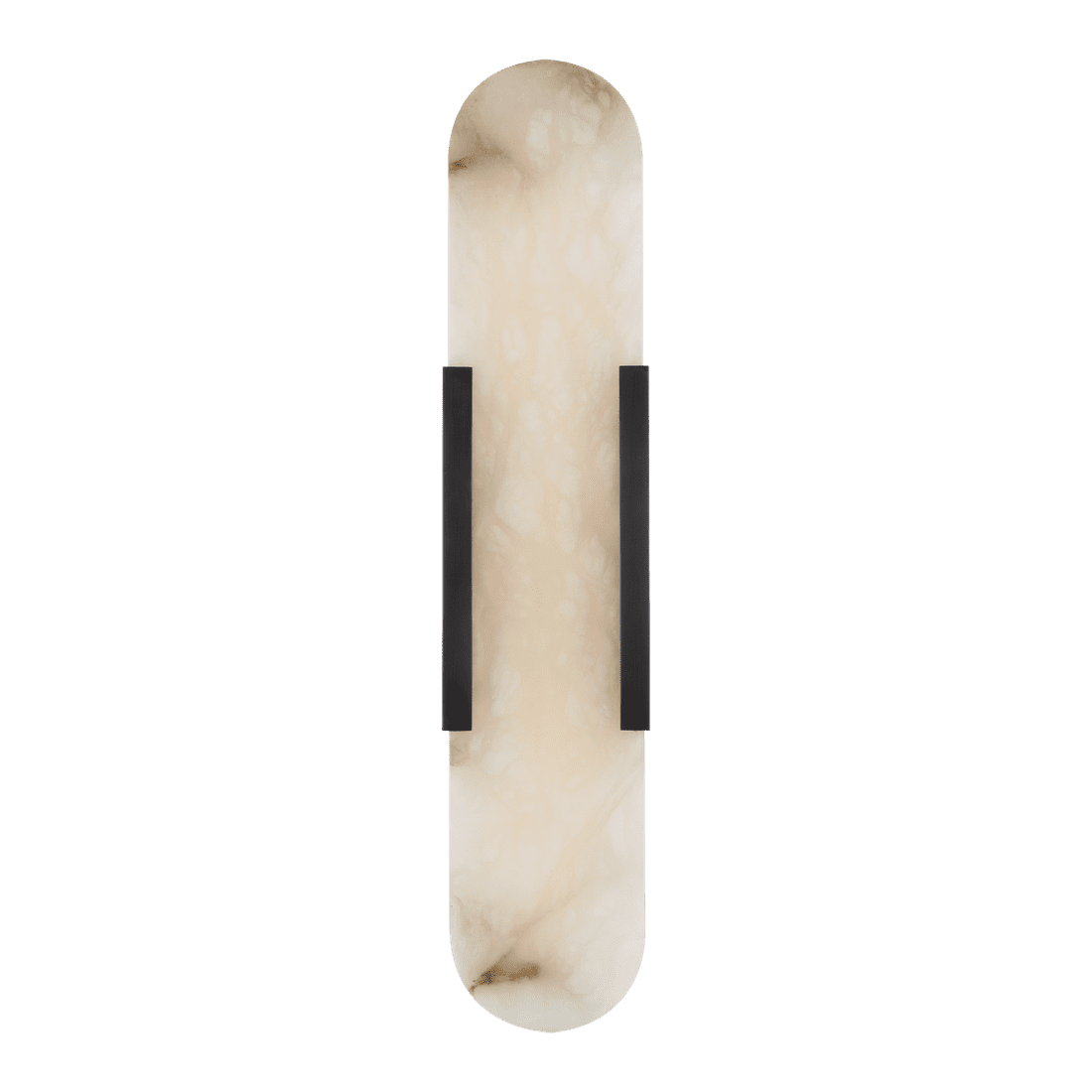Melange 20" Elongated Sconce - Bronze with Alabaster