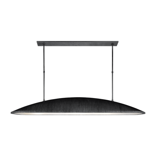 Utopia Large Linear Pendant - Aged Iron with Frosted Acrylic