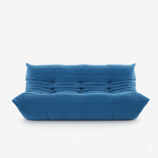 Togo Compressed Blue Canapé by Koto: High-Quality Design