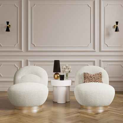 Lanesborough Swivel Chair - Ivory