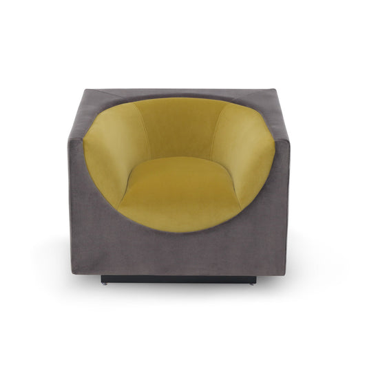 Era Occasional Chair - Kaster Slate & Kaster Mustard Velvet