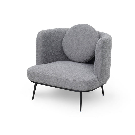 Velux Occasional Chair - Boucle Graphic Grey
