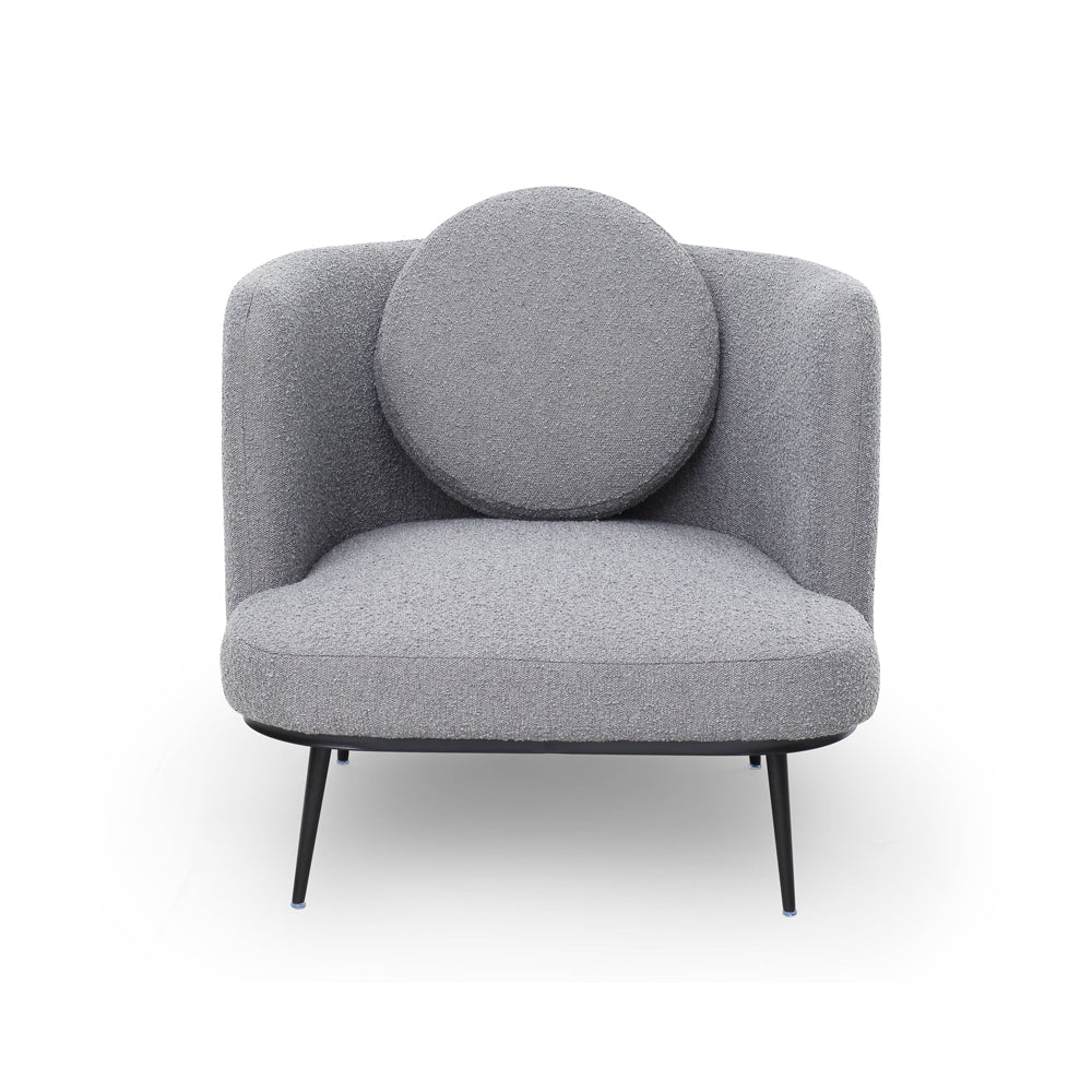 Velux Occasional Chair - Boucle Graphic Grey