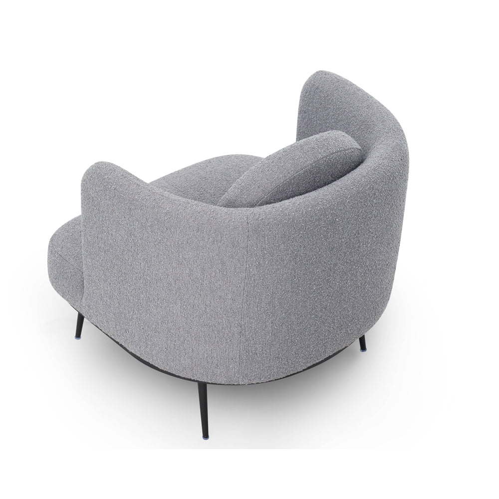 Velux Occasional Chair - Boucle Graphic Grey