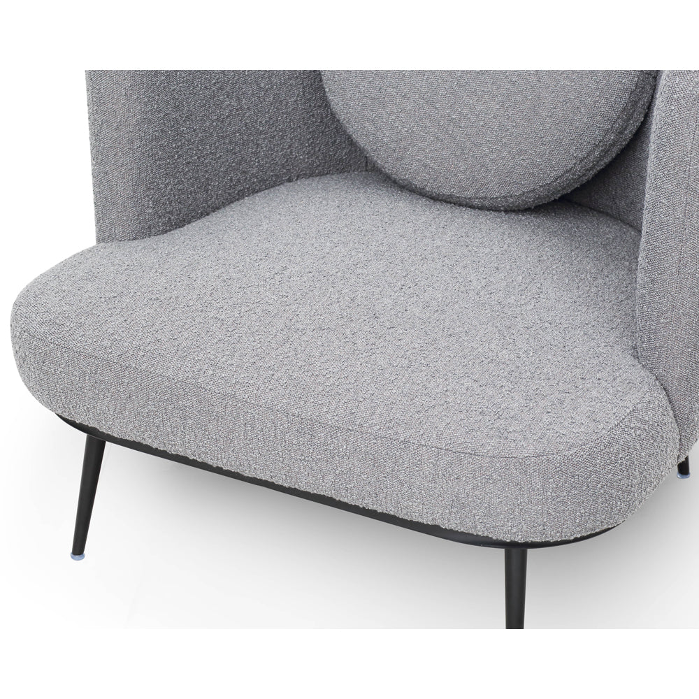 Velux Occasional Chair - Boucle Graphic Grey
