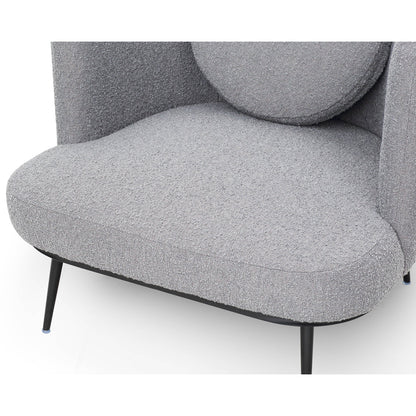 Velux Occasional Chair - Boucle Graphic Grey