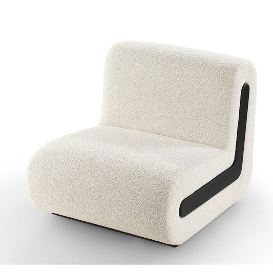 Bola Occasional Chair - Boucle Sand & Black