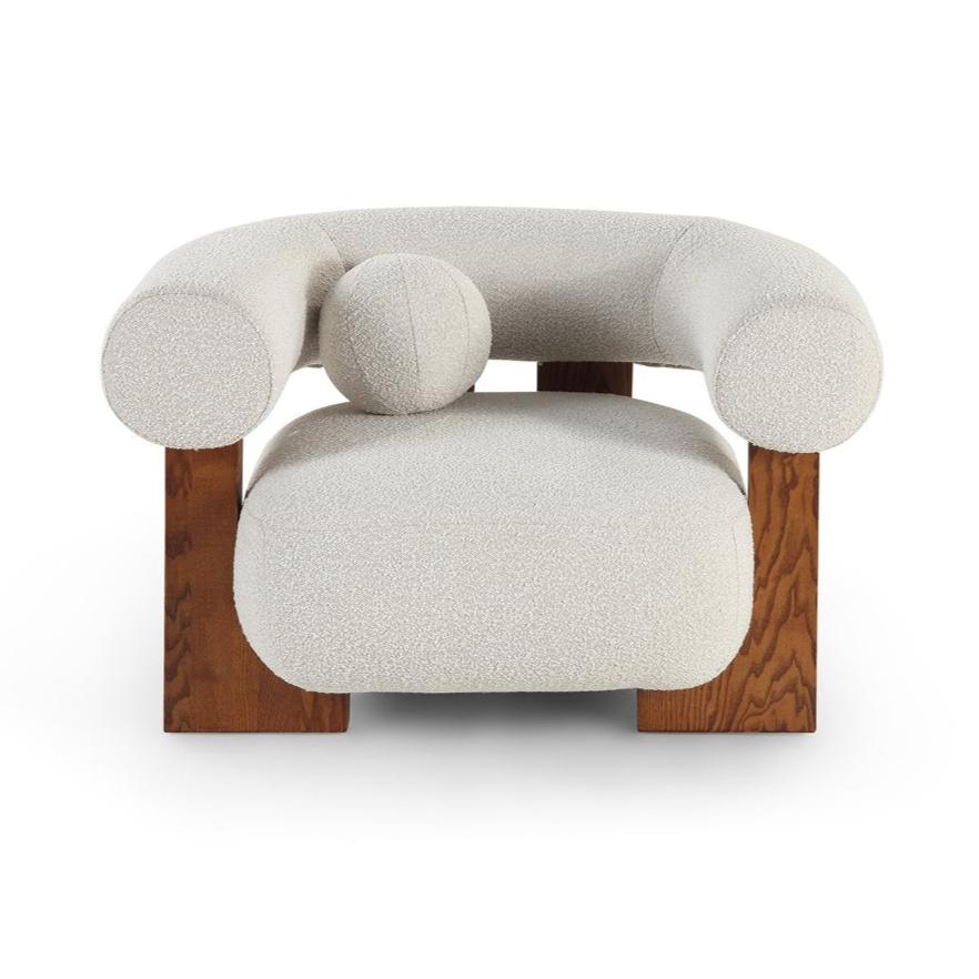 Epic Occasional Chair - Boucle Sand & Classic Brown