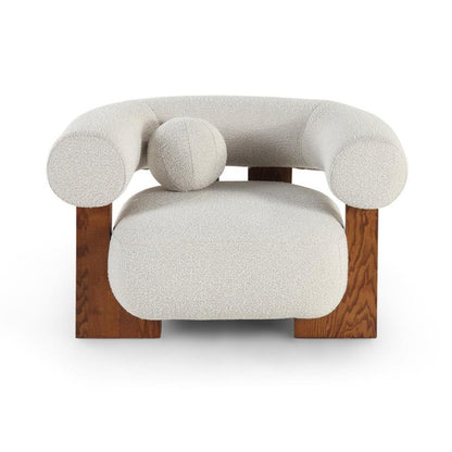 Epic Occasional Chair - Boucle Sand & Classic Brown