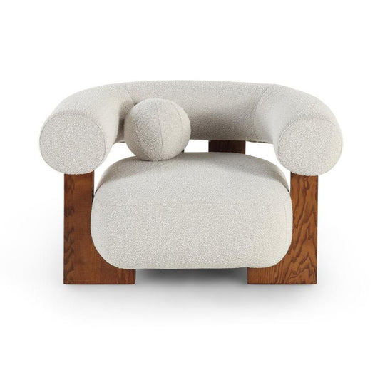 Epic Occasional Chair - Boucle Sand & Classic Brown