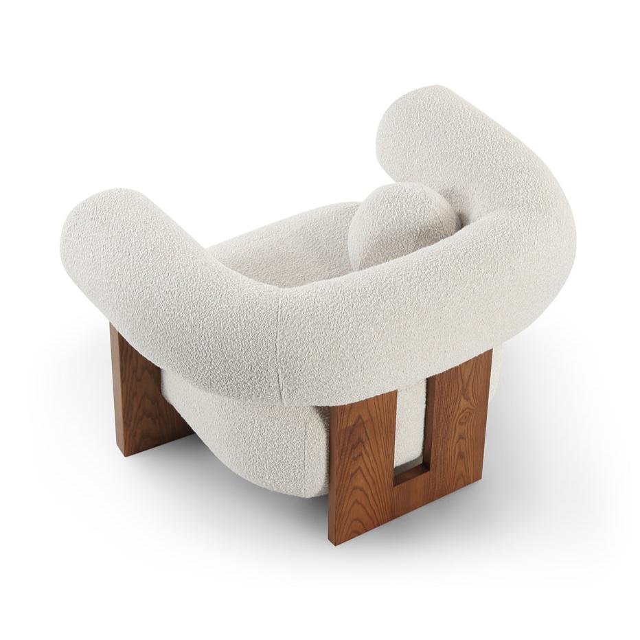 Epic Occasional Chair - Boucle Sand & Classic Brown