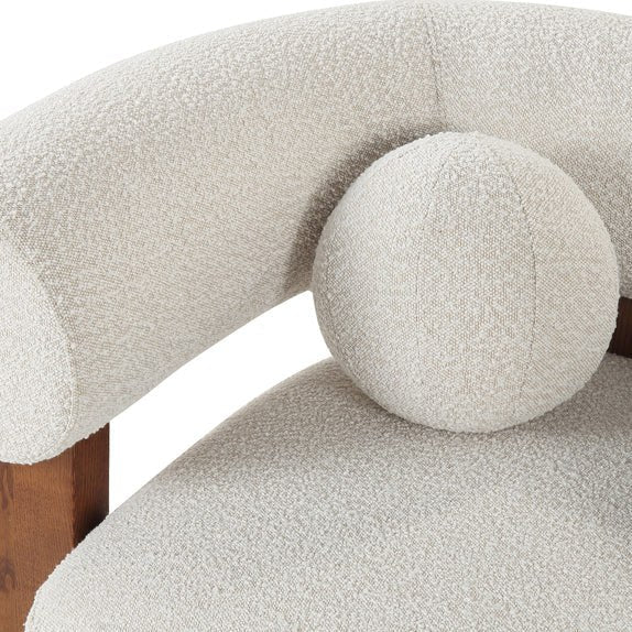 Epic Occasional Chair - Boucle Sand & Classic Brown