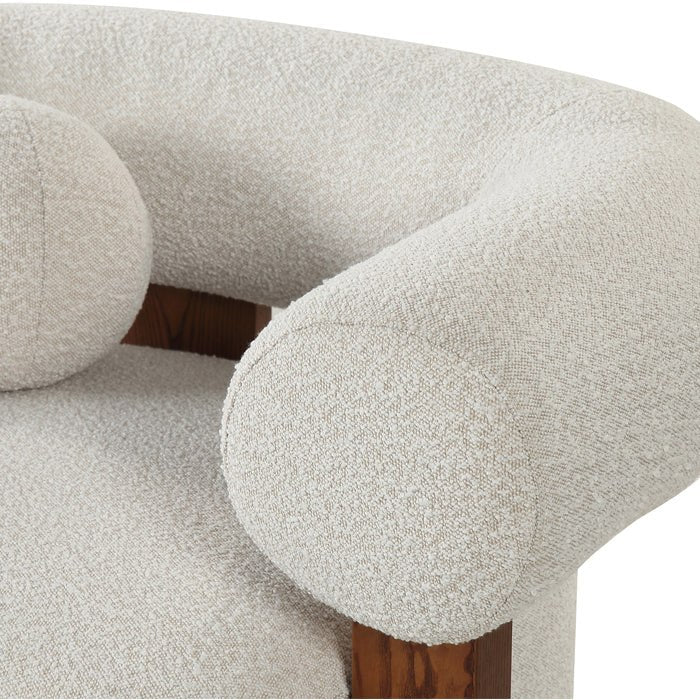 Epic Occasional Chair - Boucle Sand & Classic Brown