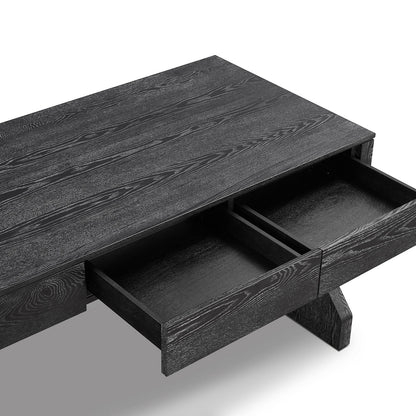 Zeta Desk - Ebony Cerused