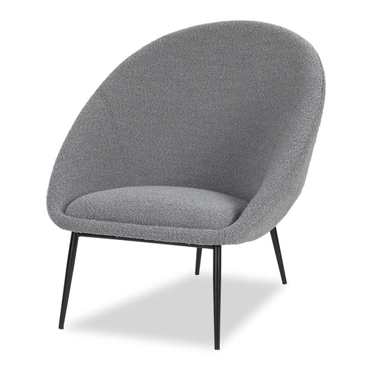 Ovalo Boucle Occasional Chair - Grey