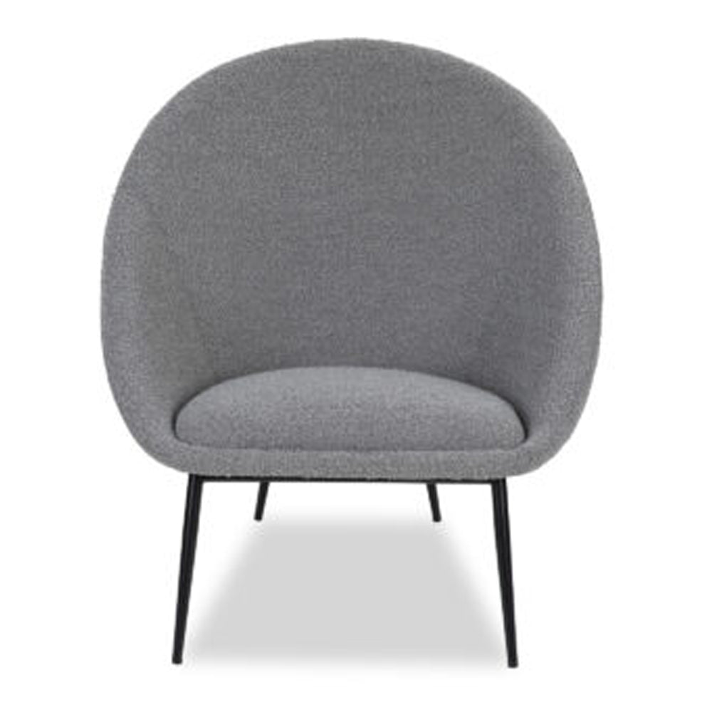 Ovalo Boucle Occasional Chair - Grey