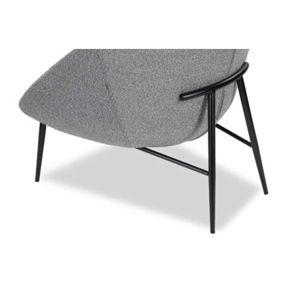 Ovalo Boucle Occasional Chair - Grey