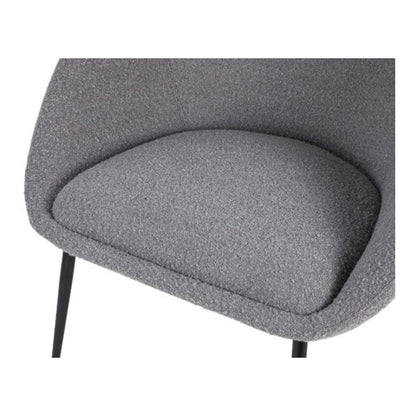Ovalo Boucle Occasional Chair - Grey