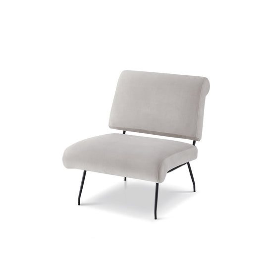 Abacus Occasional Chair - Gainsborough Ash Grey Velvet