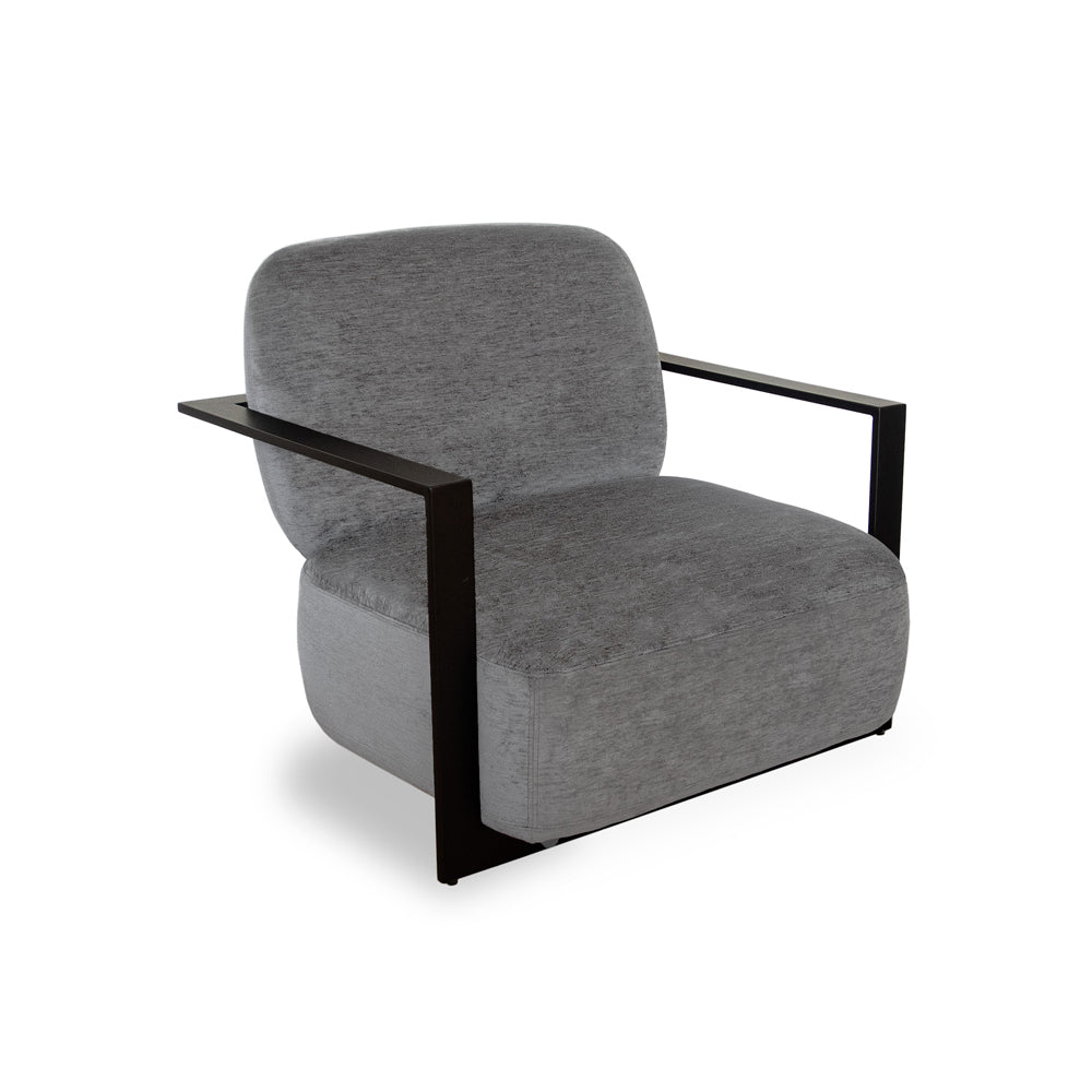 Archivolto Occasional Chair - Sysley Chalk II & Matt Black