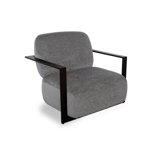 Archivolto Occasional Chair - Sysley Chalk II & Matt Black