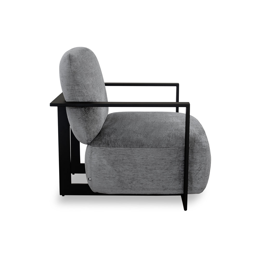 Archivolto Occasional Chair - Sysley Chalk II & Matt Black