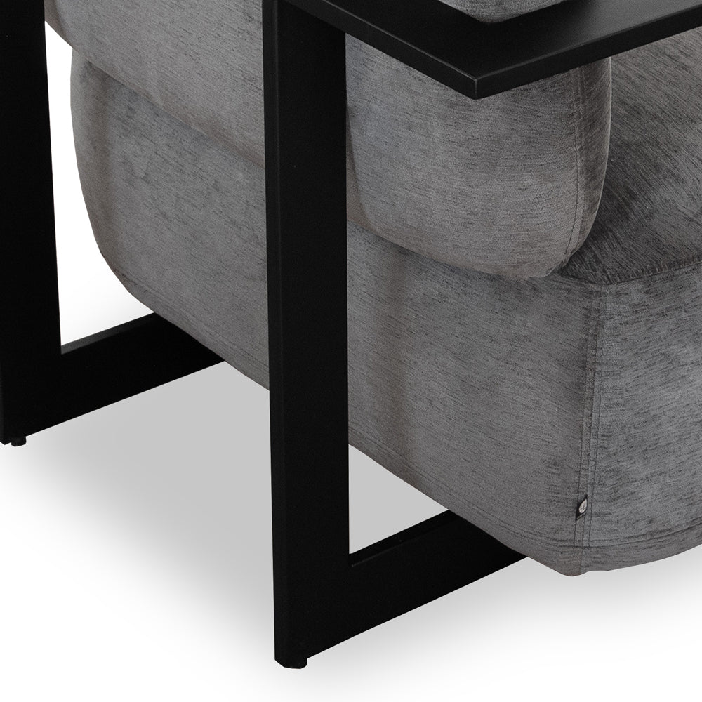Archivolto Occasional Chair - Sysley Chalk II & Matt Black