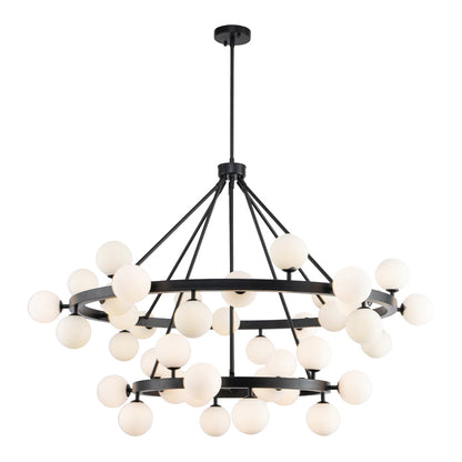 Bucolic 2 Tier Pendant Lamp - Matt Black