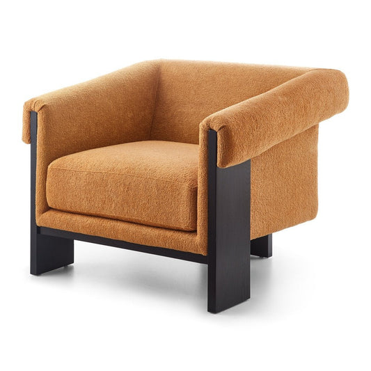 Liang and Eimil Maplin Occasional Chair - Lander Ocre & Matt Black