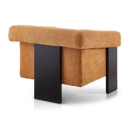 Liang and Eimil Maplin Occasional Chair - Lander Ocre & Matt Black