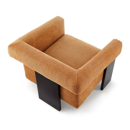 Liang and Eimil Maplin Occasional Chair - Lander Ocre & Matt Black