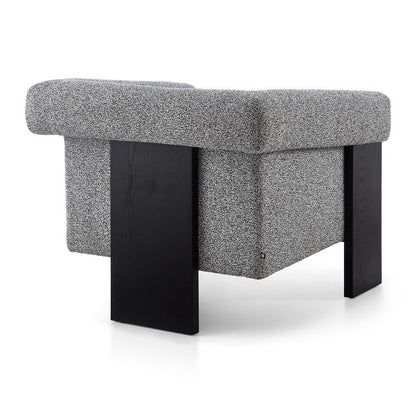 Liang and Eimil Maplin Occasional Chair - Speckle Grey & Matt Black