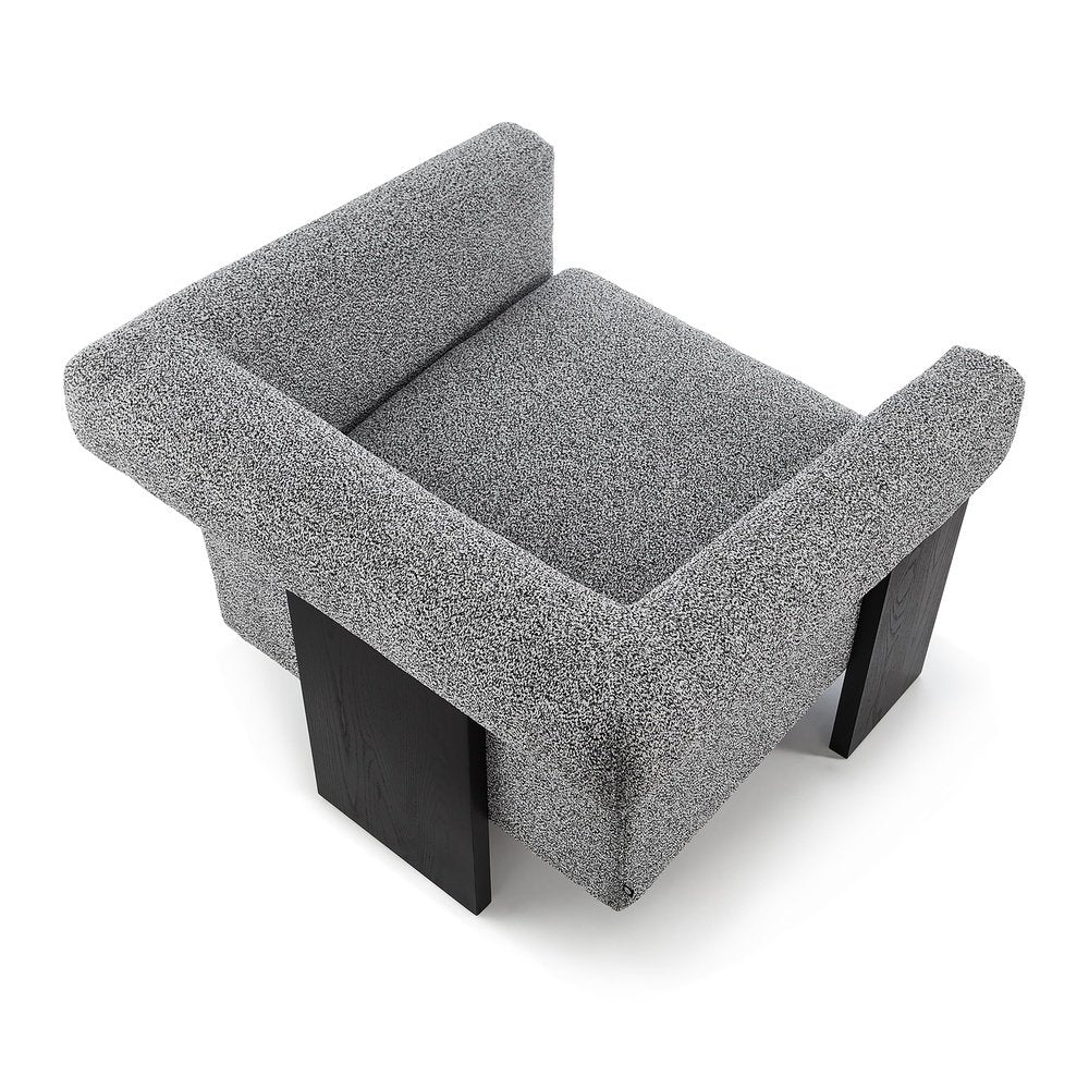 Liang and Eimil Maplin Occasional Chair - Speckle Grey & Matt Black