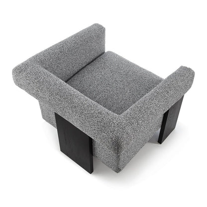 Liang and Eimil Maplin Occasional Chair - Speckle Grey & Matt Black