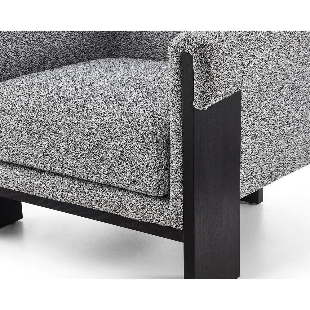 Liang and Eimil Maplin Occasional Chair - Speckle Grey & Matt Black