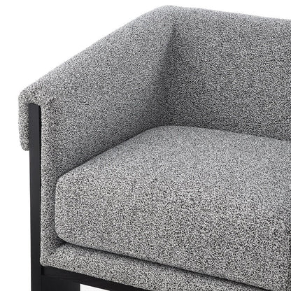 Liang and Eimil Maplin Occasional Chair - Speckle Grey & Matt Black