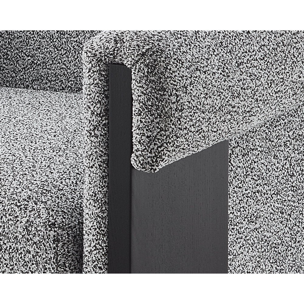 Liang and Eimil Maplin Occasional Chair - Speckle Grey & Matt Black